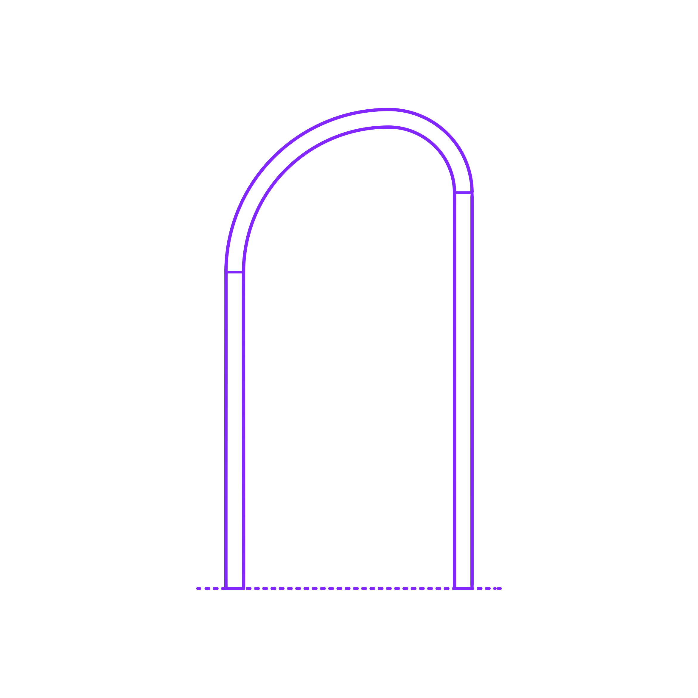 Buildings Arches Rampant Rounded Sticker Outline Svg File Free Vectors